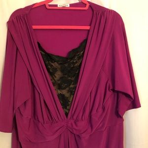 Kiyonna magenta dress NWOT